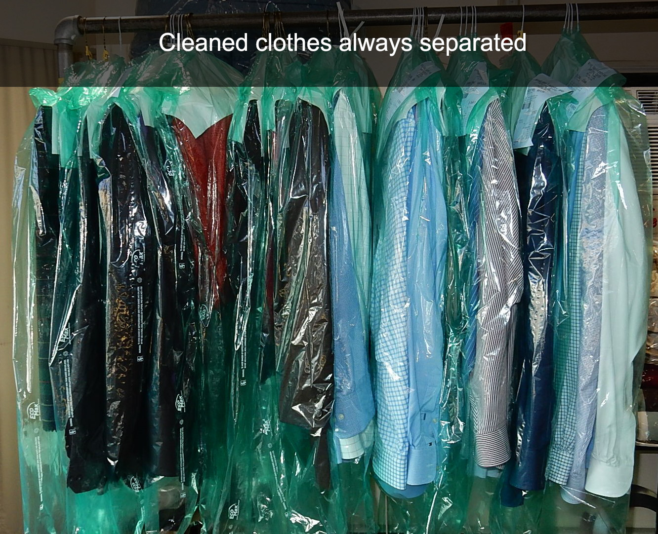 Cleaned clothes always separated