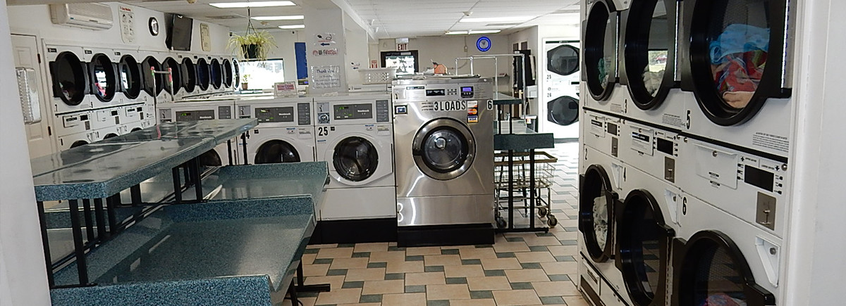 Plenty of dryers with ample folding space