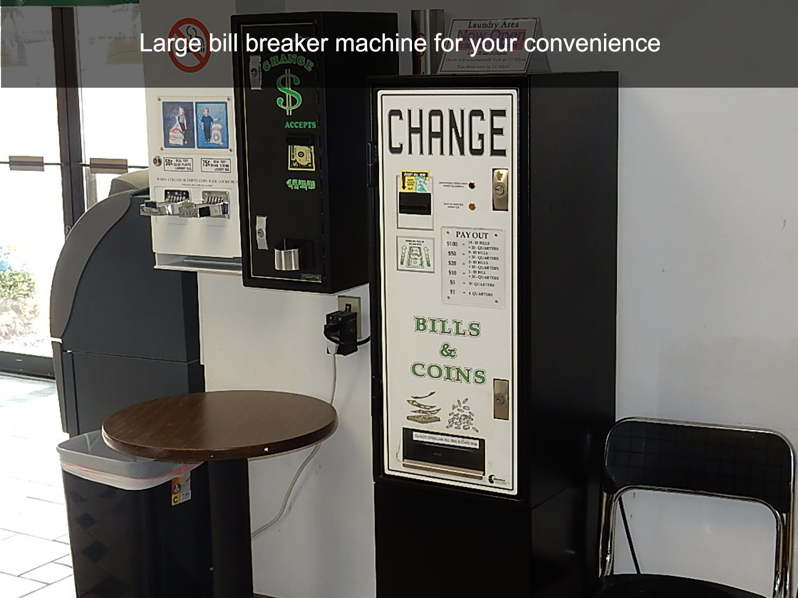 Large bill breaker machine for your convenience